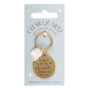 Leave a little sparkle key ring