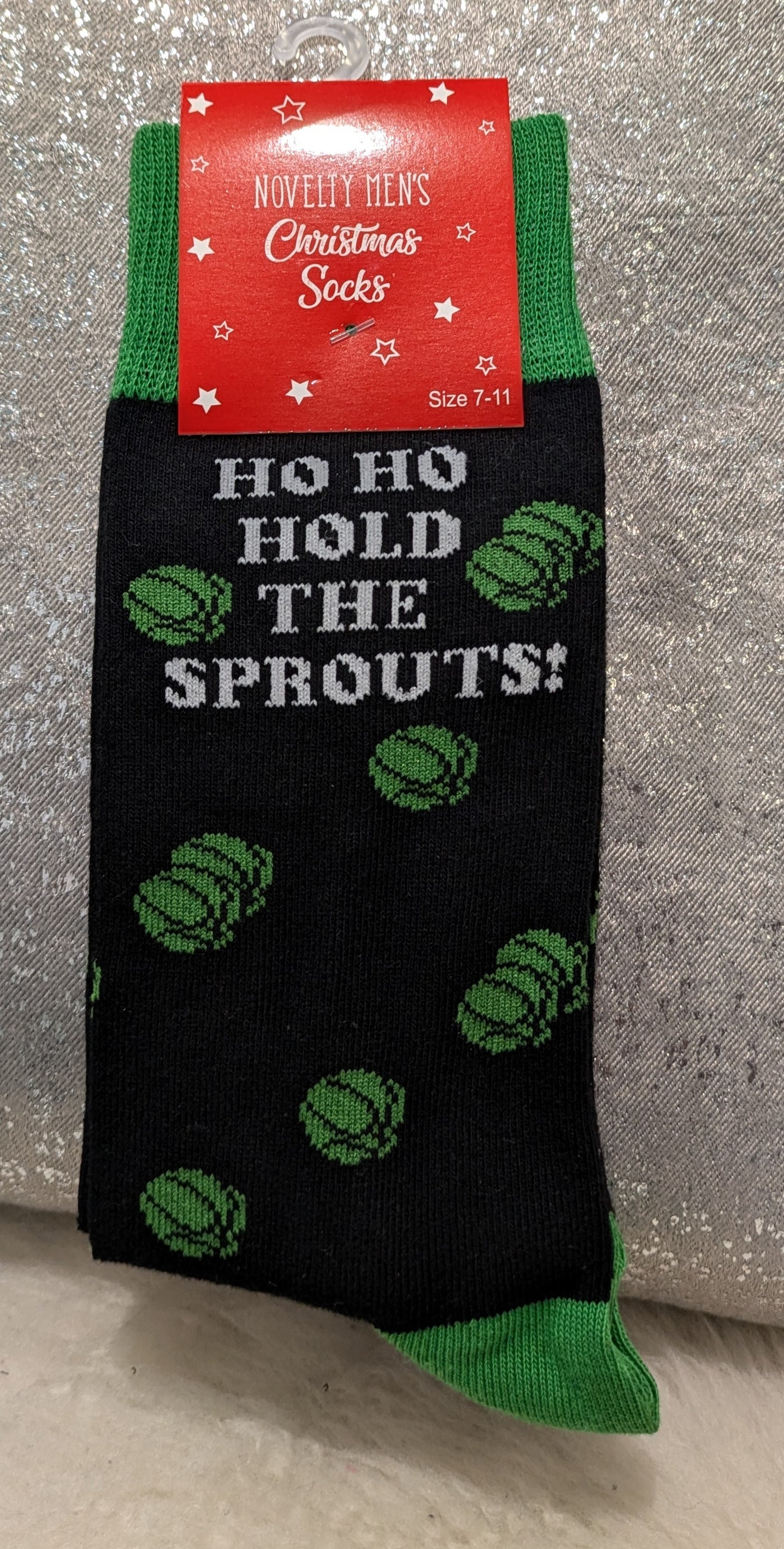 Ho Ho Hold the Sprouts Mens Socks