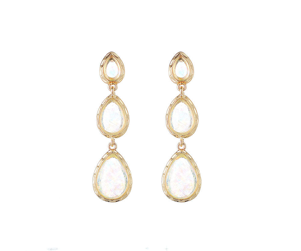 Ivory pearl drop earrings